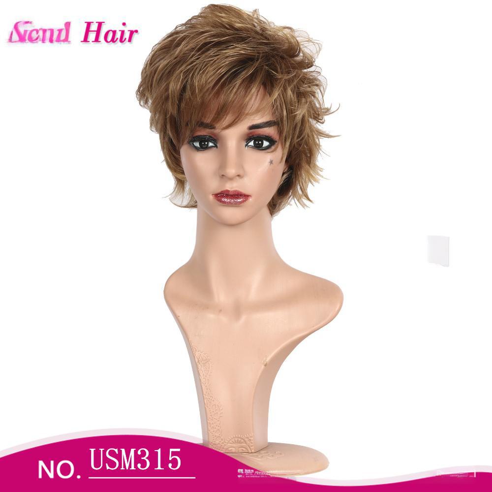 Short fiber wig fashionable