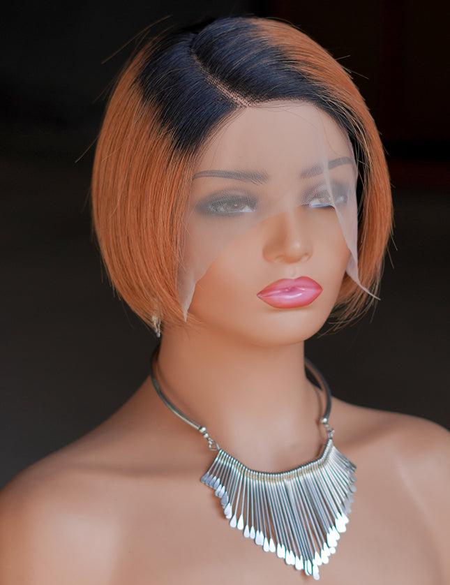 Pixie Cut Wig 13*4*1 lace part ---9164-1B/30#---pay 1 get 2