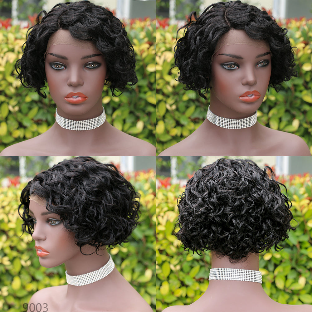 Pixie Cut Wig 13*4*1 lace part -Model--9003-1B#-RMB 143