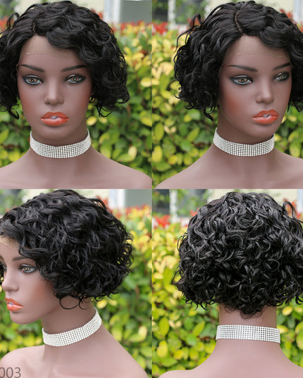 Pixie Cut Wig 13*4*1 lace part -Model--9003-1B#
