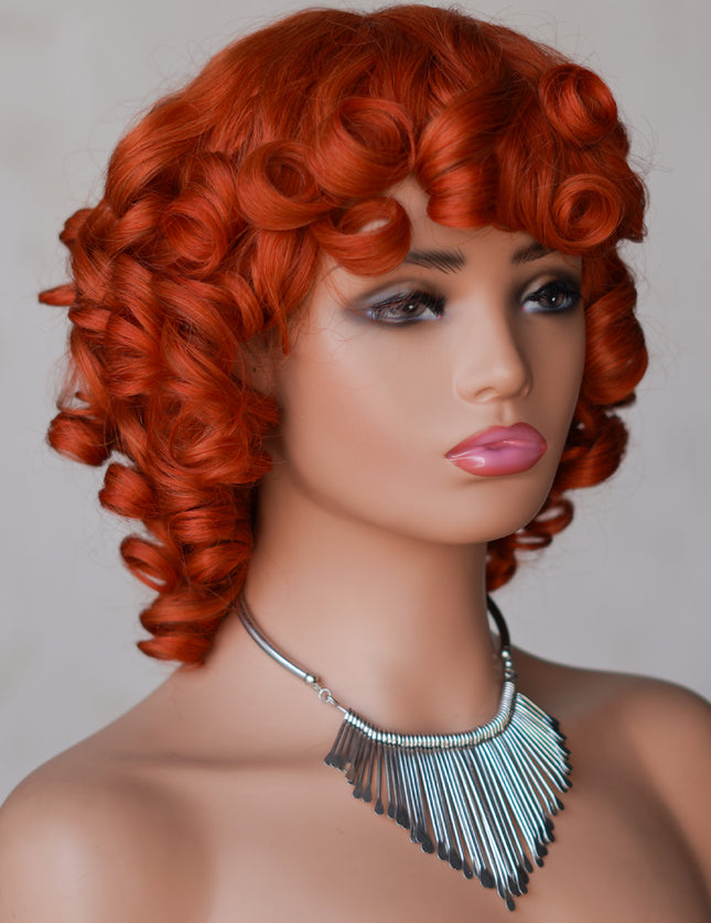 #350 color--full machine made wig with bang-ZZY031