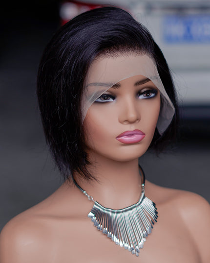Pixie Cut Wig 13*4 lace part ---JK013--color 1B---pay 1 get 2