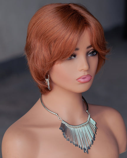Machine made pixie cut wig---#30----JKF661---pay 1 get 2