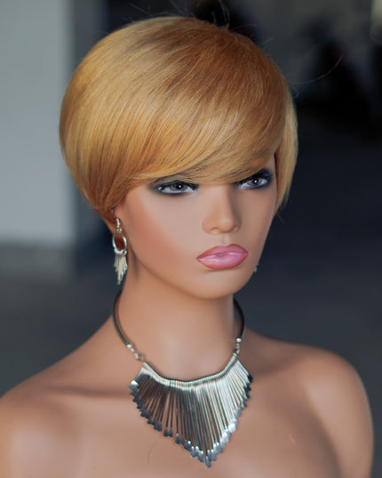 Machine made pixie cut wig--JK9182----#27/30-pay 1 get 2