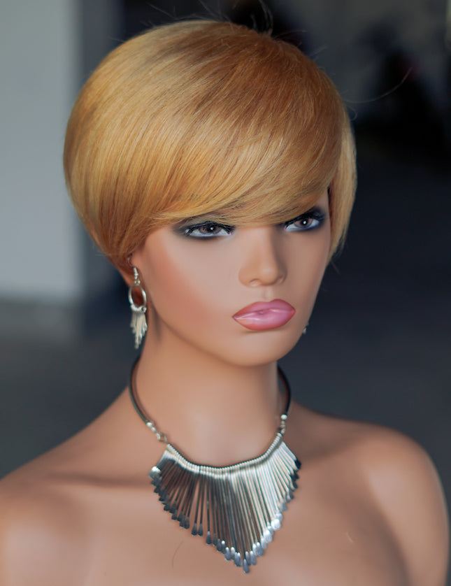 Machine made pixie cut wig--JK9182----#27/30-pay 1 get 2