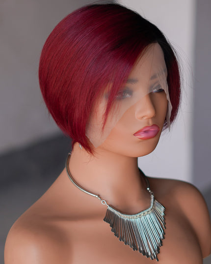 Pixie Cut Wig 13*4*1 lace part ---9164-1B/99#---pay 1 get 2