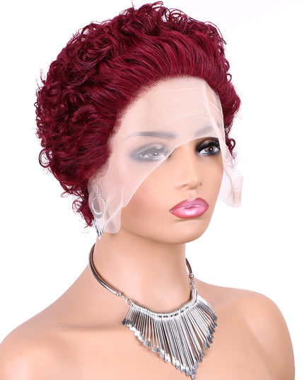 Pixie Cut Wig 13*1 lace part ---JK2016---99#---buy 1 get 2