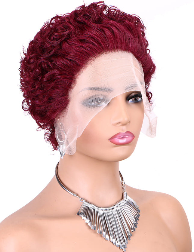 Pixie Cut Wig 13*1 lace part ---JK2016---99#---buy 1 get 2