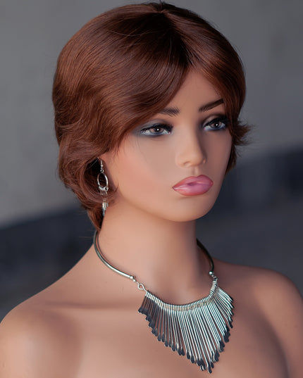 Machine made pixie cut wig---#4---JKF661---pay 1 get 2