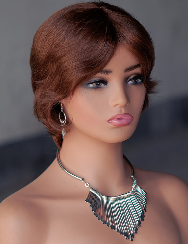 Machine made pixie cut wig---#4---JKF661---pay 1 get 2