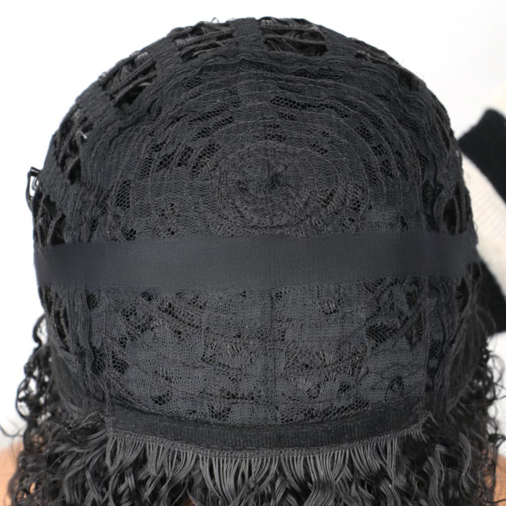 Fiber hair Punk wig-black