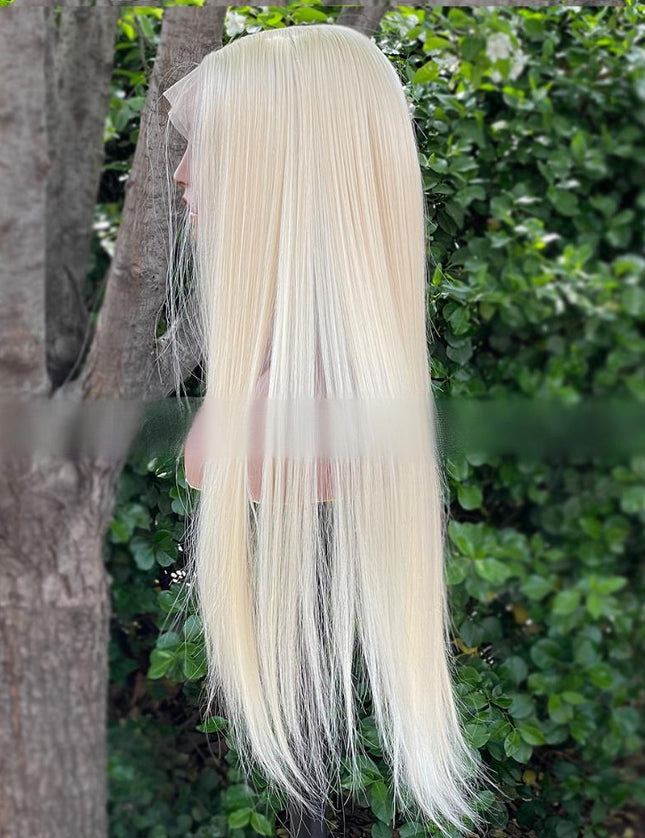Synthetic lace frontal color wig---13*6---blonde color