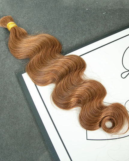 Body wave #6 color 15A human hair bulk for braiding