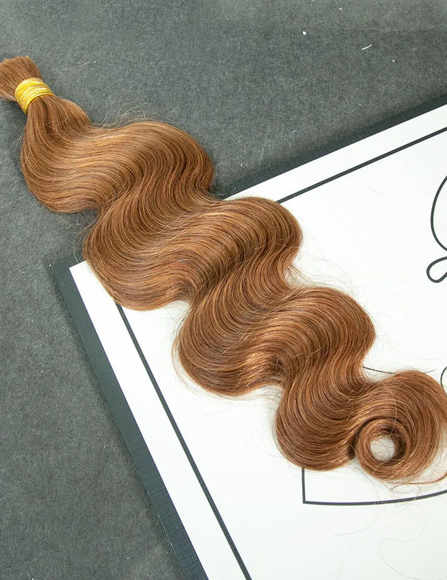 Body wave #6 color 15A human hair bulk for braiding