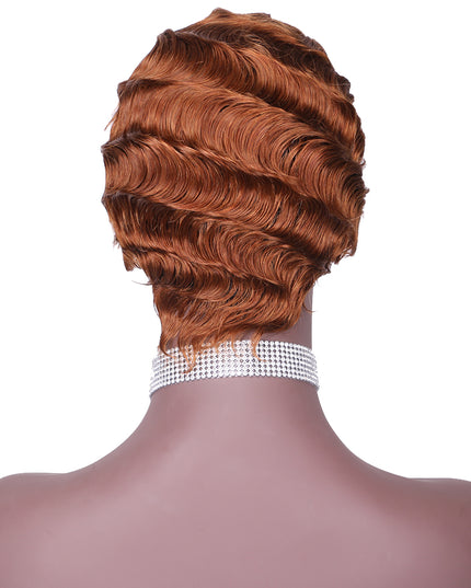 Machine made pixie cut wig---JK9012---#30---pay 1 get 2