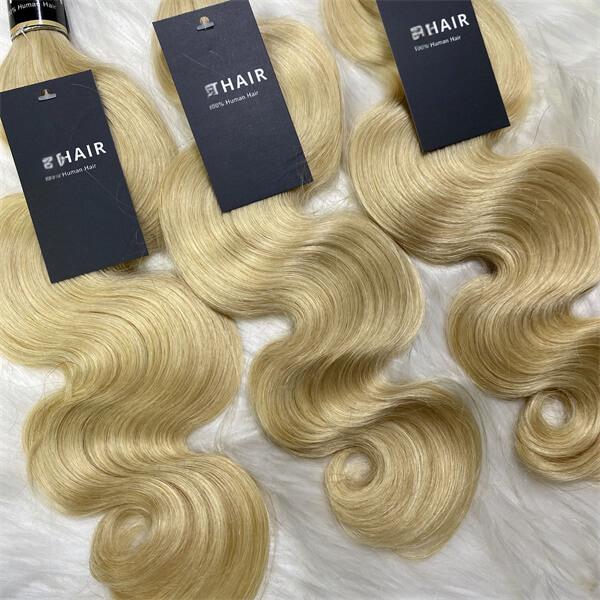 Cabello humano ondulado color 613 12A a granel para trenzar