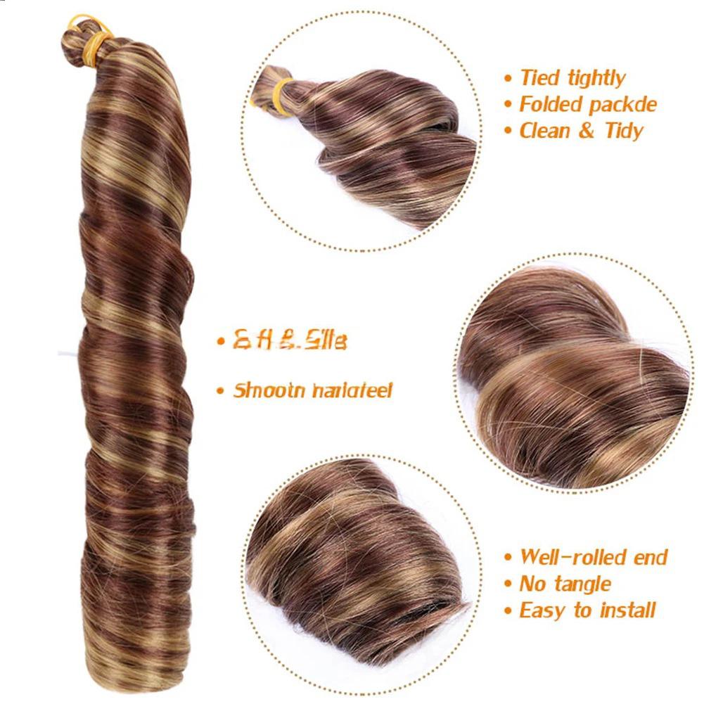 Loose Wave Crochet Hair Single-tube Big Curl Spiral Curl-3