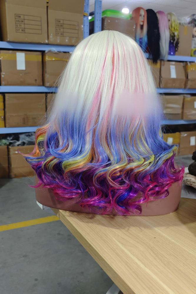 Fiber cosplay wig