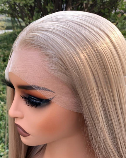 Synthetic lace frontal color wig straight---13*4--- beige color--pay 1 get 2