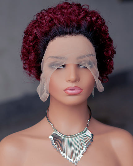 Pixie Cut Wig 13*1 lace part ---JK2016---T1B/99#---buy 1 get 2