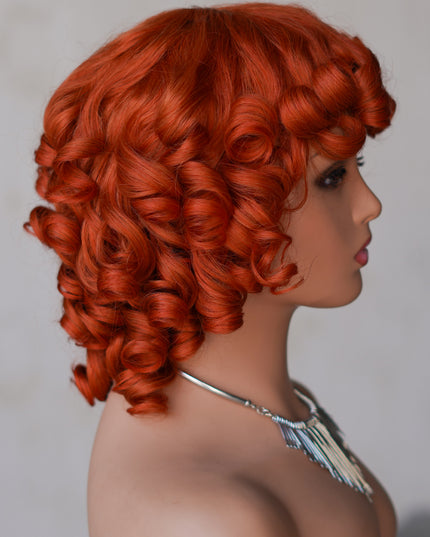 #350 color--full machine made wig with bang-ZZY031