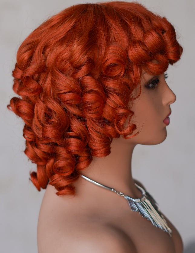 #350 color--full machine made wig with bang-ZZY031