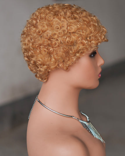 Machine made pixie cut wig---JK9044---#27-pay 1 get 2