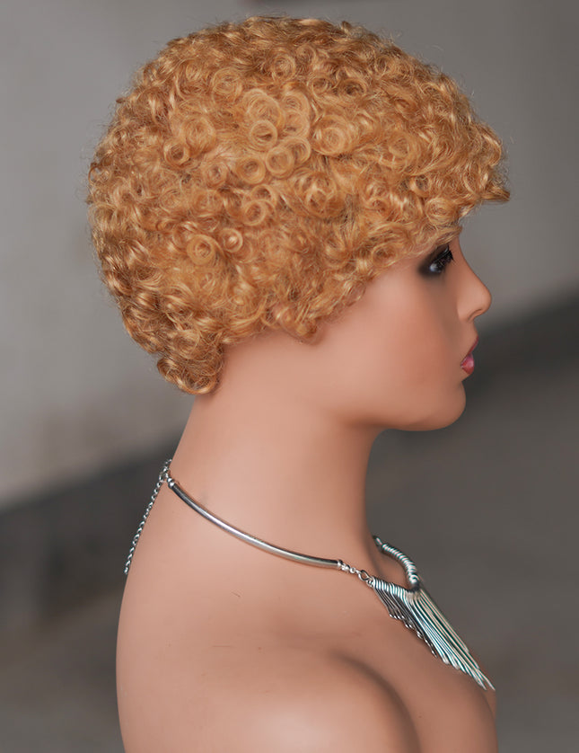 Machine made pixie cut wig---JK9044---#27-pay 1 get 2