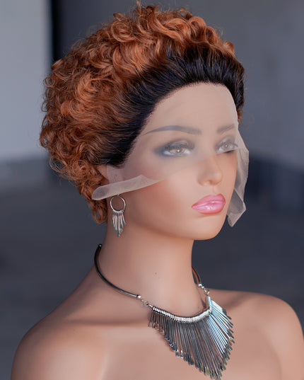 Pixie Cut Wig 13*1 lace part ---JK2016---T1B/30#---buy 1 get 2