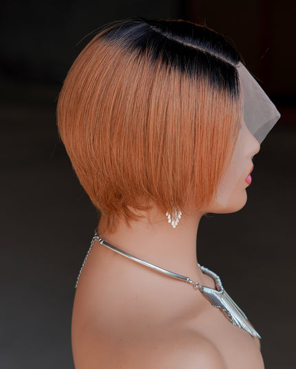 Pixie Cut Wig 13*4*1 lace part ---9164-1B/30#---pay 1 get 2
