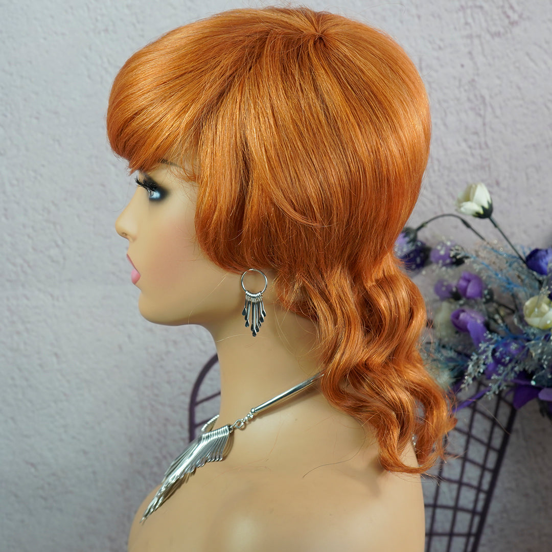 Machine made pixie cut wig--CX019-#350---RMB 83