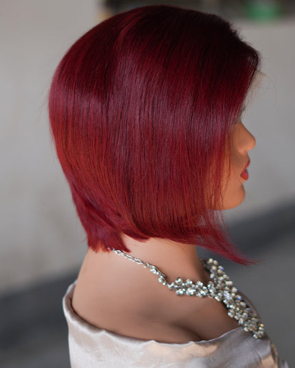 Pixie cut wig 13x4 Lace Frontal Wig---JK045----color #99