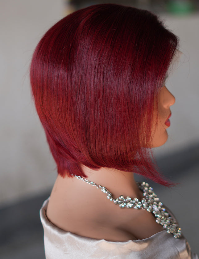 Pixie cut wig 13x4 Lace Frontal Wig---JK045----color #99