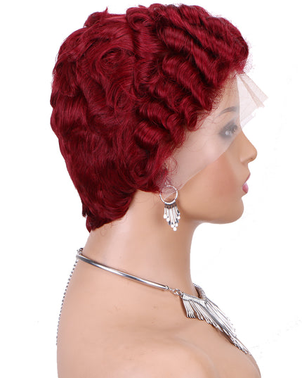 Pixie Cut Wig 13x4 lace Frontal #99---JK06