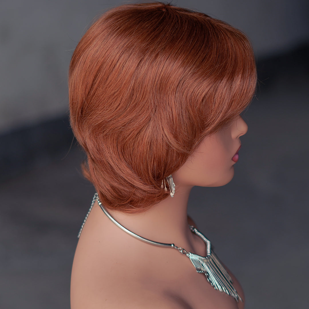 Machine made pixie cut wig---#30---RMB 58---JKF661