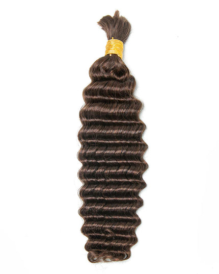 Deep wave #4 color 15A human hair bulk for braiding