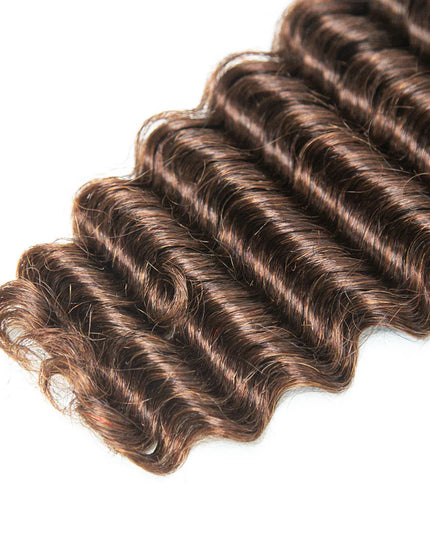 Deep wave #4 color 15A human hair bulk for braiding