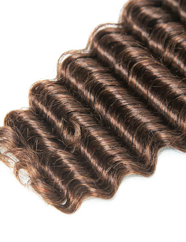 Deep wave #4 color 15A human hair bulk for braiding