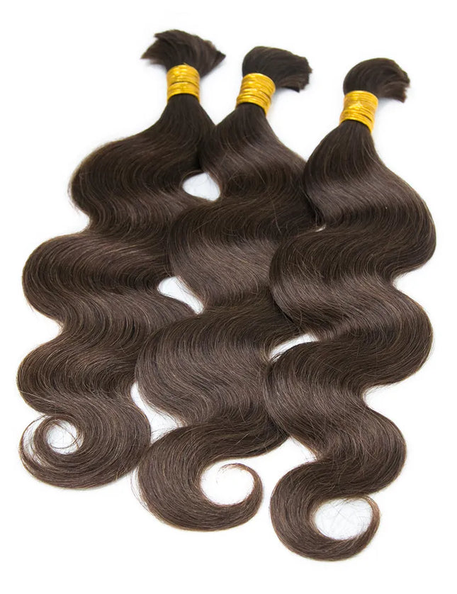 Body wave #4 color 15A human hair bulk for braiding