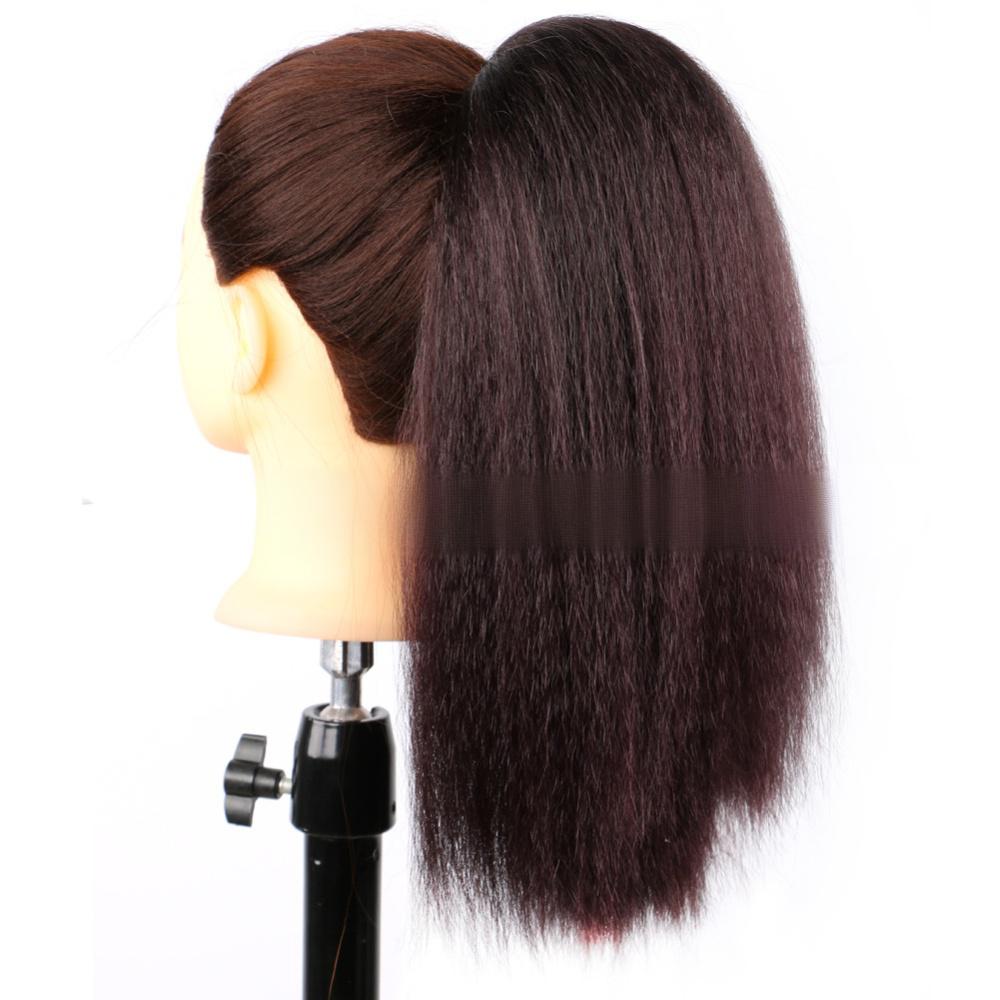 Corn curling drawstring fiber ponytail Yaki fluffy drawstring-5