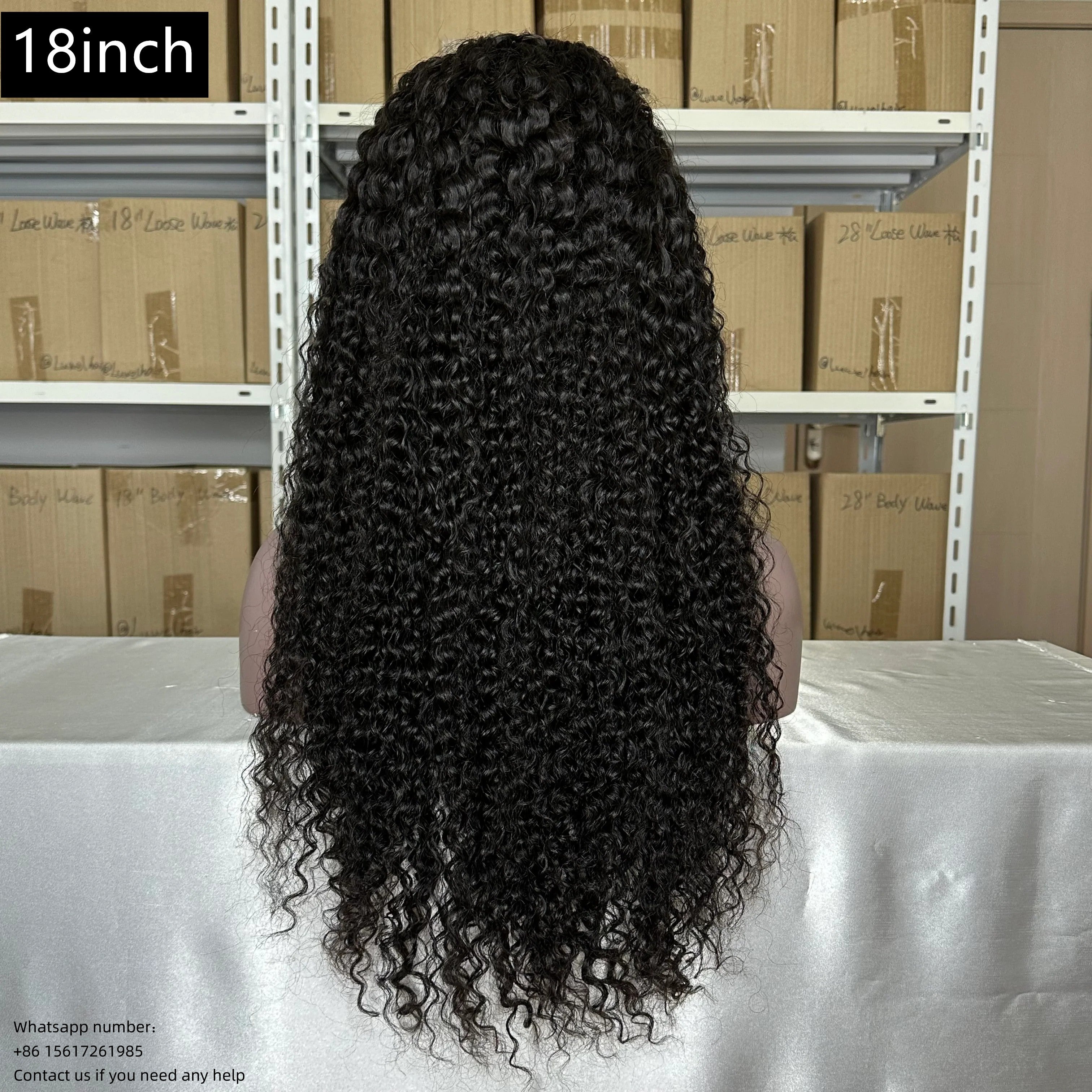 Natural Black 4x4，5x5 Transparent Lace closure curly 100% Virgin Human Hair LACE Wig 180% density