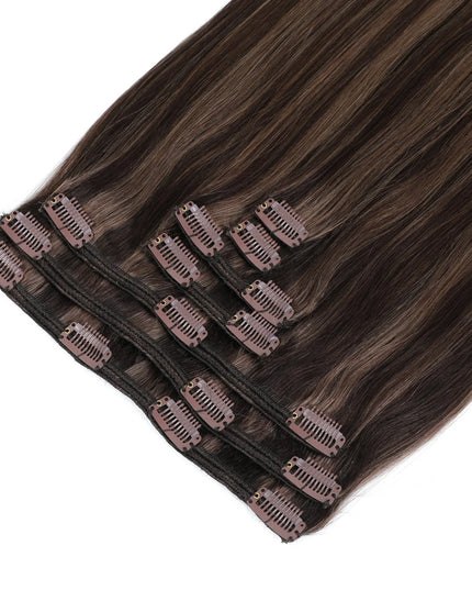 remy clip hair extensions---#1002