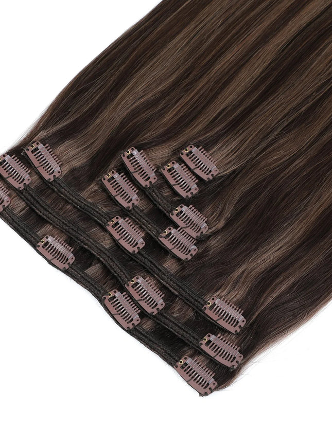 remy clip hair extensions---#1002