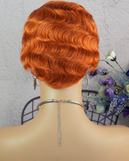 Machine made pixie cut wig---JK9012---#350---pay 1 get 2