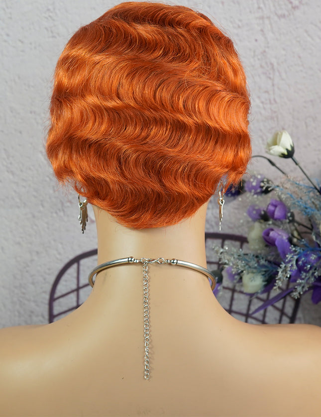 Machine made pixie cut wig---JK9012---#350---pay 1 get 2