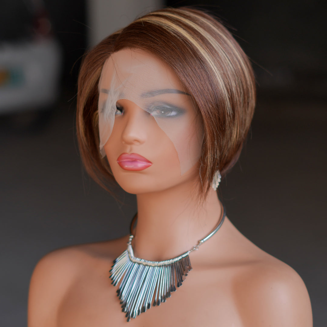 Pixie Cut Wig 13*4*1 lace part --9164-4/27#-RMB 120--100g