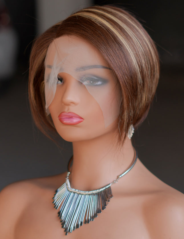 Pixie Cut Wig 13*4*1 lace part --9164-4/27#---pay 1 get 2