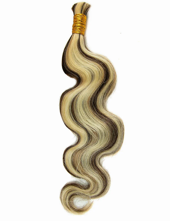 body wave P4/613 color 15A human hair bulk for braiding