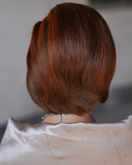 Pixie cut wig 13x4 Lace Frontal Wig--- #4/350---JK045