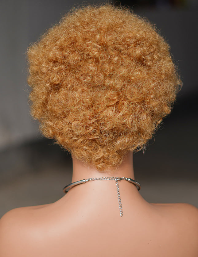 Machine made pixie cut wig---JK9032---#27---pay 1 get 2